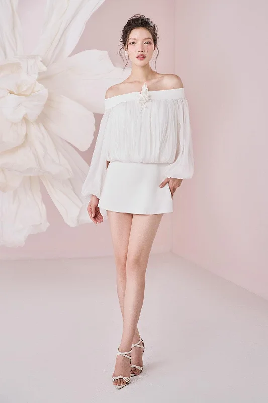 Shop Smart, Save Big!Kenna Blouson Bishop Sleeved Organza Mini Dress