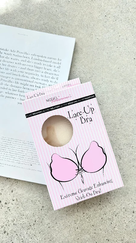 Shop Today, Save Tomorrow!Lace Up Bra - Nude