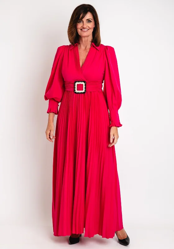 Find the Best Deals Here!Serafina Collection Pleated Skirt Maxi Dress, Pink