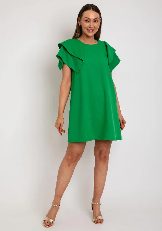 Amazing Prices You Can’t Resist!The Sofia Collection Frill Sleeve Shift Mini Dress, Green Amazing Prices You Can’t Resist!The Sofia Collection Frill Sleeve Shift Mini Dress, Green