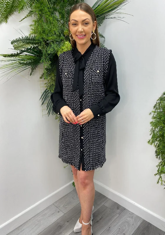 Find the Best Deals Here!The Sofia Collection Tweed Panel Mini Dress, Black & White Find the Best Deals Here!The Sofia Collection Tweed Panel Mini Dress, Black & White