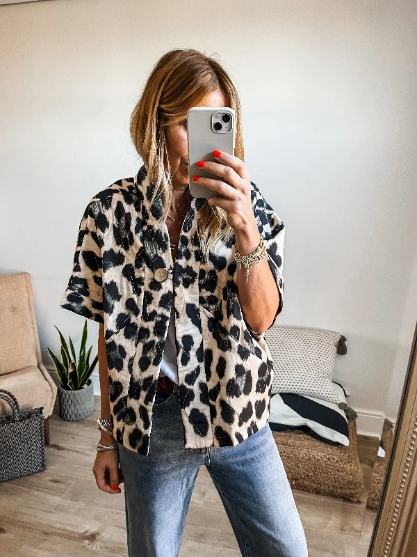Mega Sale Happening Now!Leopard Print Sleeved Cape