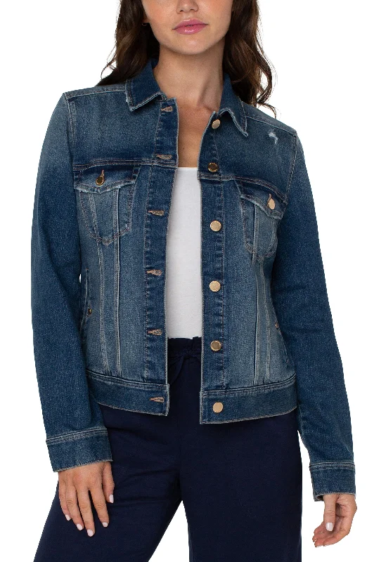 Incredible Savings Inside!Liverpool Classic Jean Jacket (Meteorite Wash)