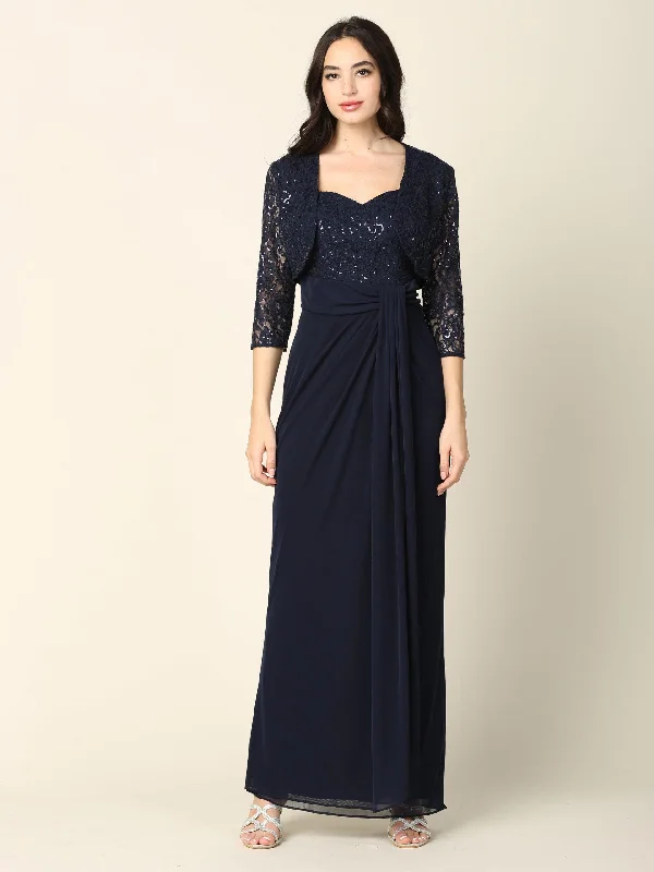 Time to Snag a Bargain!Long Mother of the Bride 2 Piece Formal Bolero Dress