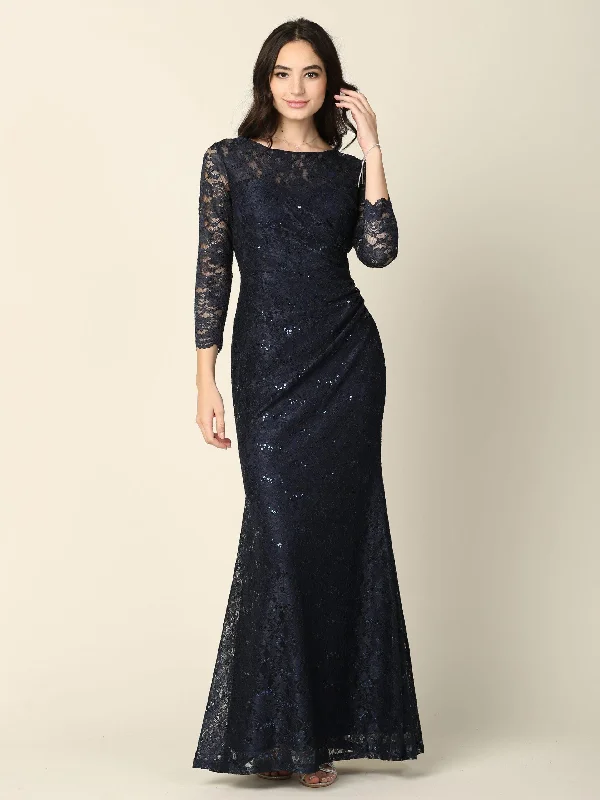 Limited-Time Price Drop!Long Mother of the Bride Lace Formal Dress