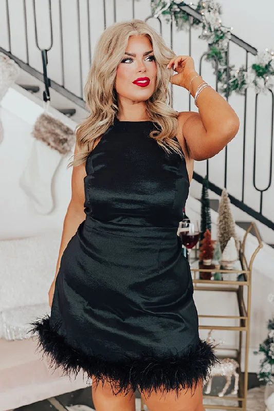 Buy One, Get One Free!Luxe Landing Feather Dress Curves