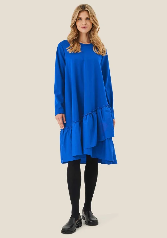 Mega Sale Happening Now!Masai Nell Jersey Crinkle Cut Knee Length Dress, Blue