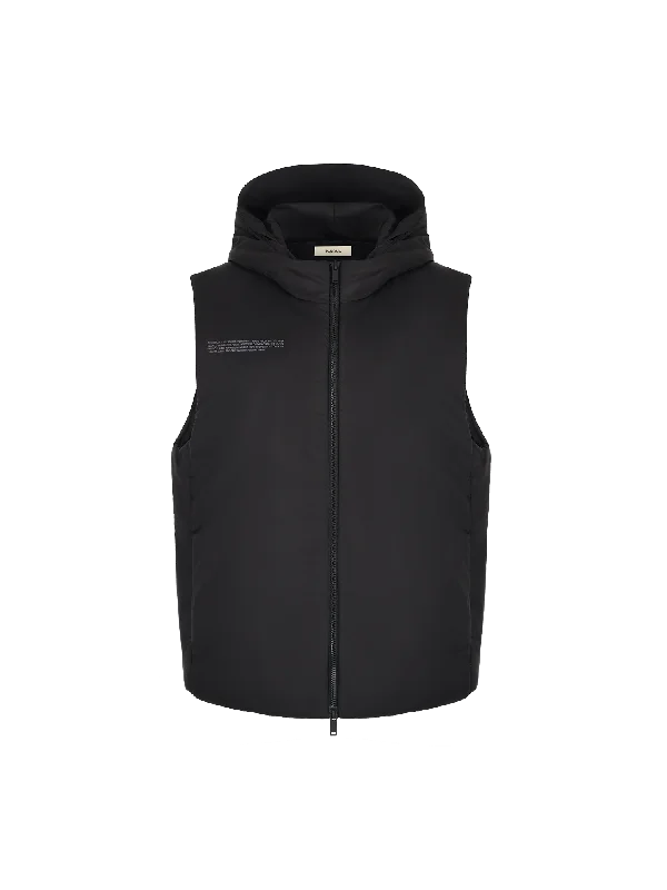 Get the Best for Less!Mens Flower-Warmth Padded Gilet—black