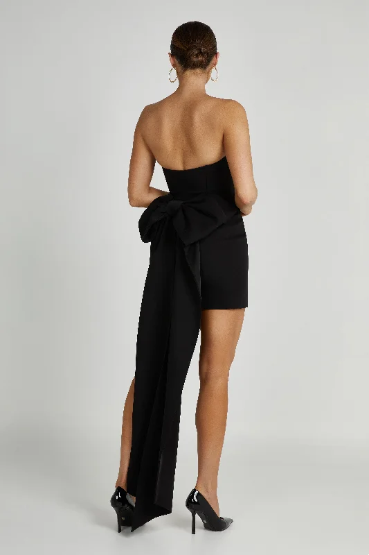 Act Fast – Limited Time Savings!Meredith Strapless Bow Mini Dress - Black