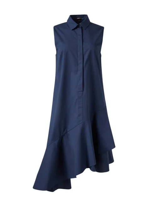 Flash Sale – Act Fast!Monique Navy Asymmetrical Dress