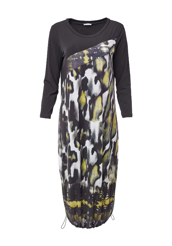 Snag the Best Prices Now!Naya Mesh Print Jersey Maxi Dress, Black