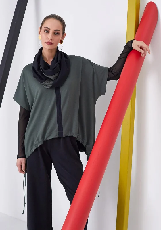 Price Drops You’ll Love!Naya Drawstring Waist Jersey Top, Dark Khaki