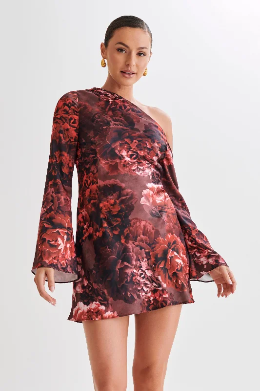 Unlock Huge Savings Now!Nikita Long Sleeve Mini Dress - Peony Print