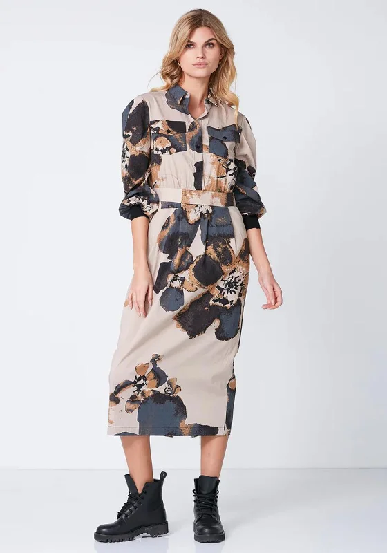 Huge Price Cuts Await!NU Denmark Robina Floral Print Maxi Shirt Dress, Multi