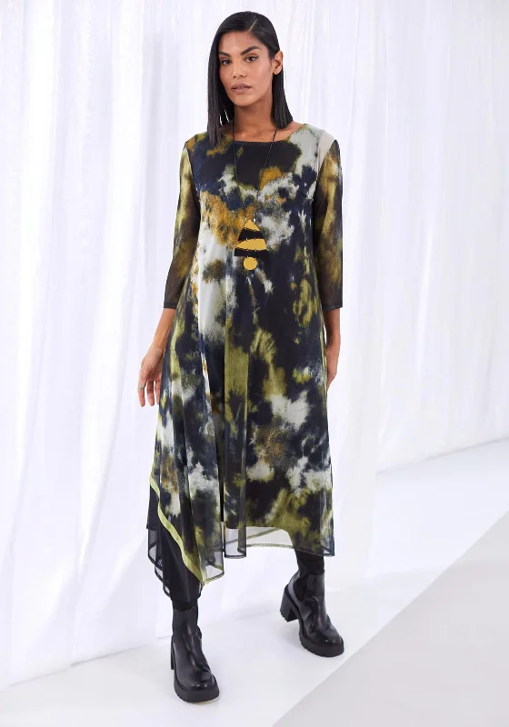 Lowest Prices Guaranteed!Ora Mesh Print Maxi Dress, Multi