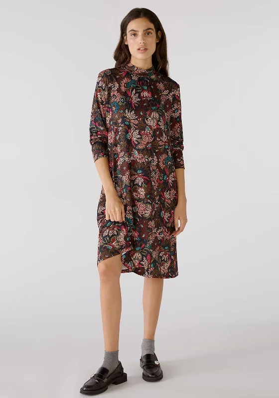 Don’t Wait – Shop Today!OUI Leaf Print Smock Dress, Multi