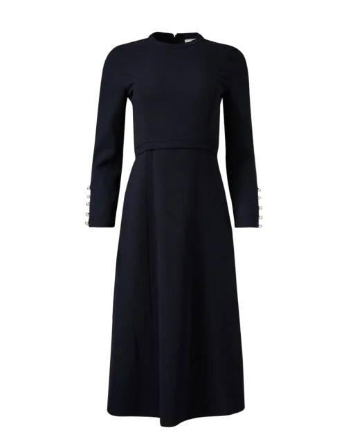 Bigger Savings, Better Shopping!Oxley Navy Wool Crepe Dress
