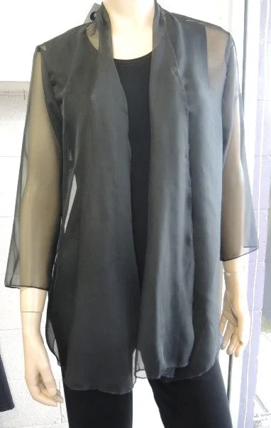 Seasonal Sale – Shop Now!Party Girl Sheer Black Jacket