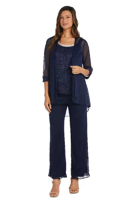 The Best Sale of the Year!R&M Richards 2593 Long Formal Chiffon Pant Suit