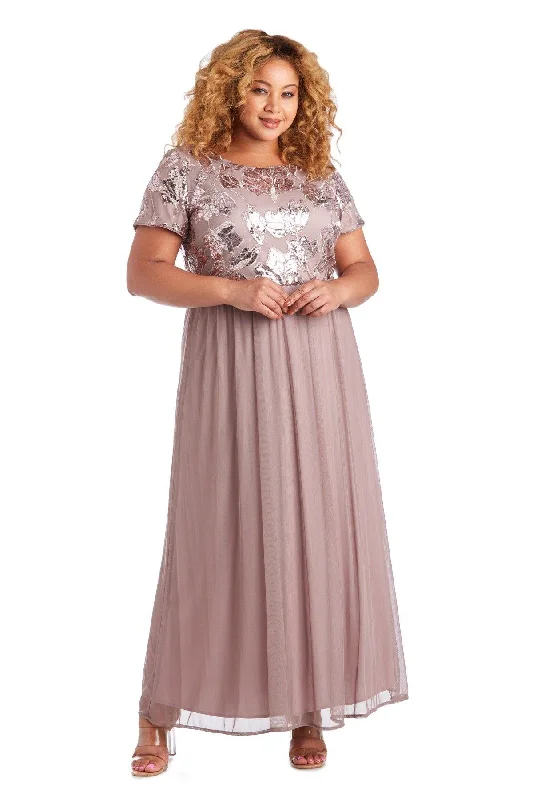 The Best Deals Won’t Wait!R&M Richards 7058W Long Plus Size Formal Dress