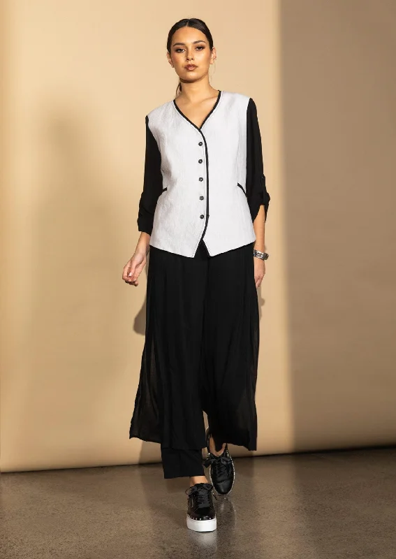 Limited Stock Available!Romana Jacket - Stone/Black