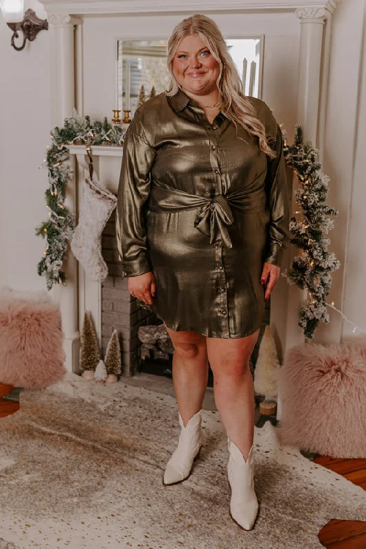 Shop More, Spend Less!Shimmer And Sass Metallic Dress Curves