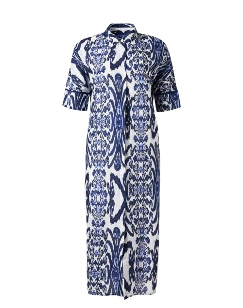 Find the Best Deals Here!Telma Blue Printed Shirt Dress