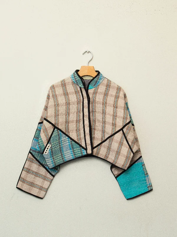 Best Deals Just for You!The Kaira Cropped Quilted Patchwork Kantha Jacket