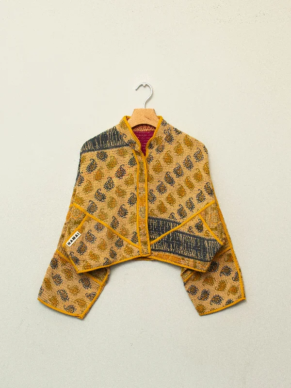 Your Favorite Sale is Back!The Kaira Cropped Quilted Patchwork Kantha Jacket