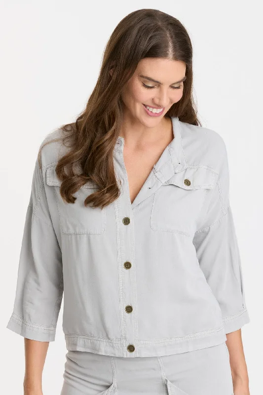 One Day Only – Huge Savings!Twill Colbert Jacket