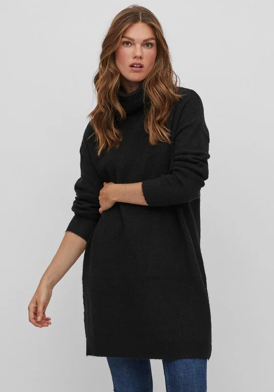 The Best Deals Won’t Wait!Vila Cilia Knit Jumper Dress, Black