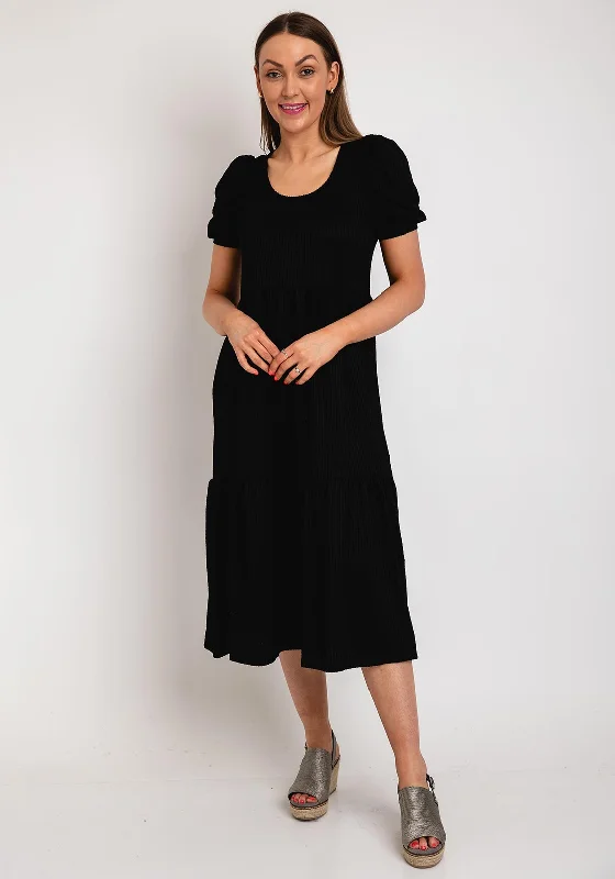Score Huge Discounts Today!Vila Corina Midi Smock Dress, Black