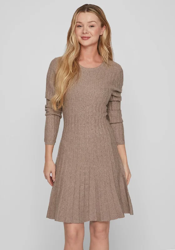 Mega Sale Happening Now!Vila Sachin Knit Skater Mini Dress, Melange