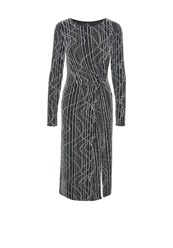 Find Your Perfect Deal Today!Vero Moda Kanz Glitter Midi Length Dress, Black & Silver Find Your Perfect Deal Today!Vero Moda Kanz Glitter Midi Length Dress, Black & Silver