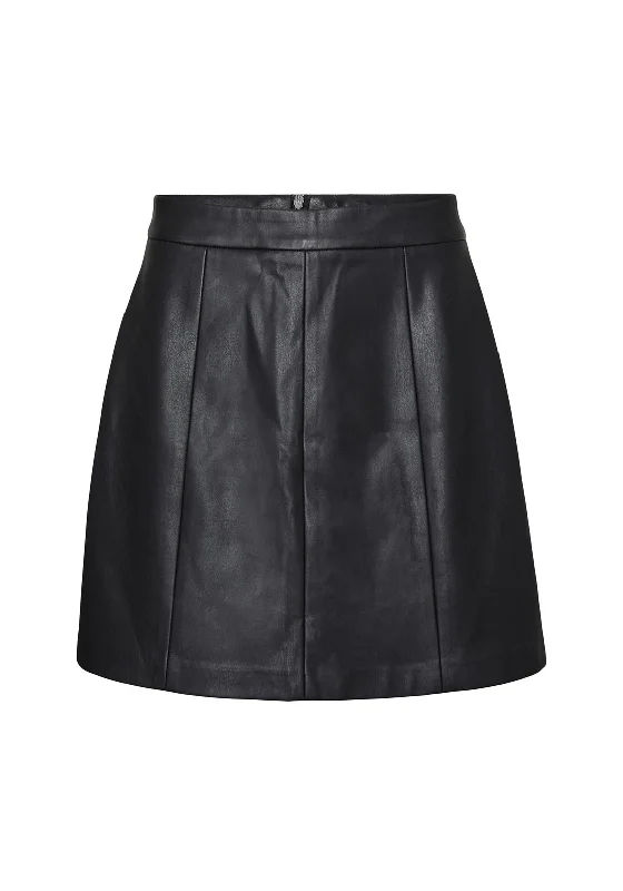 Special Discounts Inside!Vero Moda Miamai Faux Leather Mini Skirt, Black