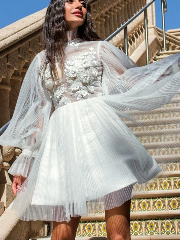 More Discounts, More Joy!A-line Long Sleeves Unique Design Vintage Romantic Beach Wedding Dresses WD154 More Discounts, More Joy!A-line Long Sleeves Unique Design Vintage Romantic Beach Wedding Dresses WD154