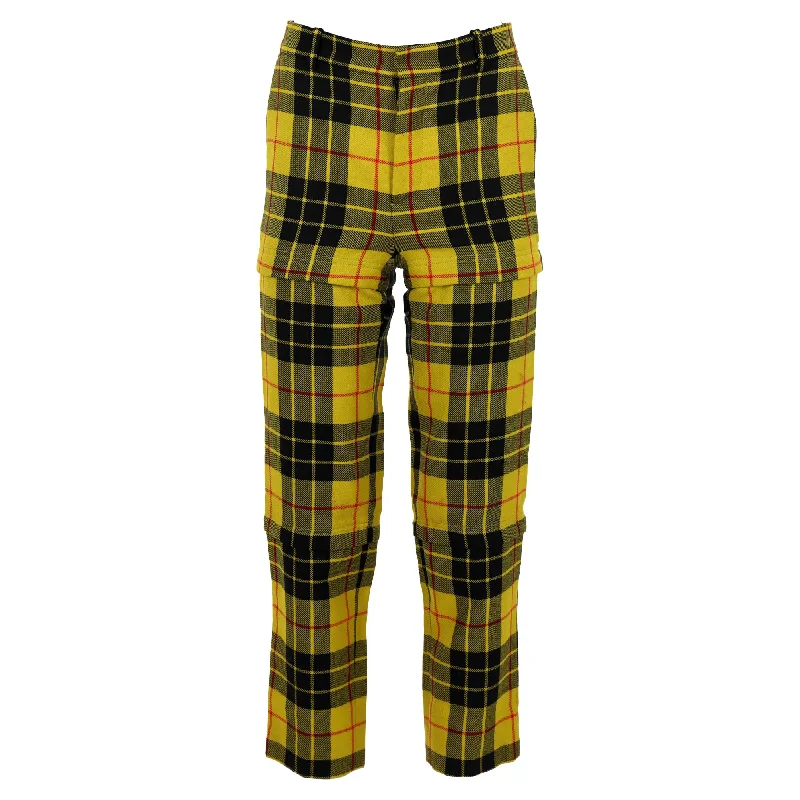 Limited Deals, Unlimited Savings!Balenciaga Tartan Wool Straight-Leg Pants in Yellow Wool Limited Deals, Unlimited Savings!Balenciaga Tartan Wool Straight-Leg Pants in Yellow Wool