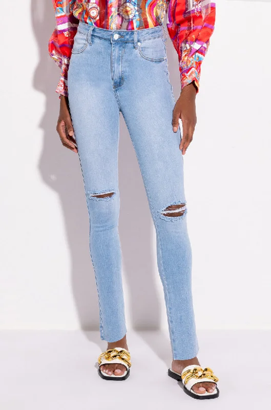Great Deals, Just for You!BARE-BUTT HIGH RISE SKINNY DENIM PANTS