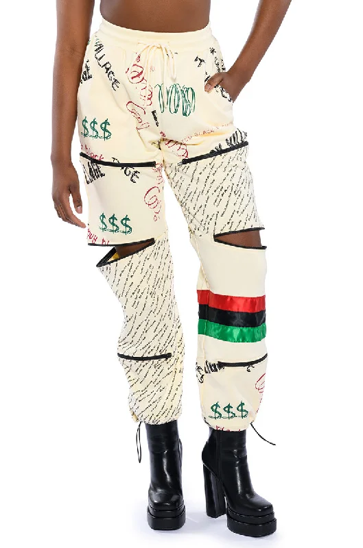 The Sale You’ve Been Waiting For!BLACK VILLAGE FOUNDATION ZIPPER DETAIL SWEATPANT