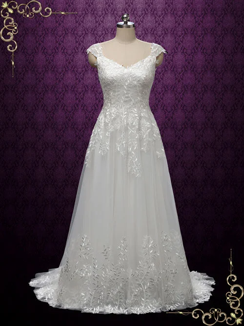 Your Wallet Will Thank You!Bobo Lace Wedding Dress with Lace Illusion Back | IREEN