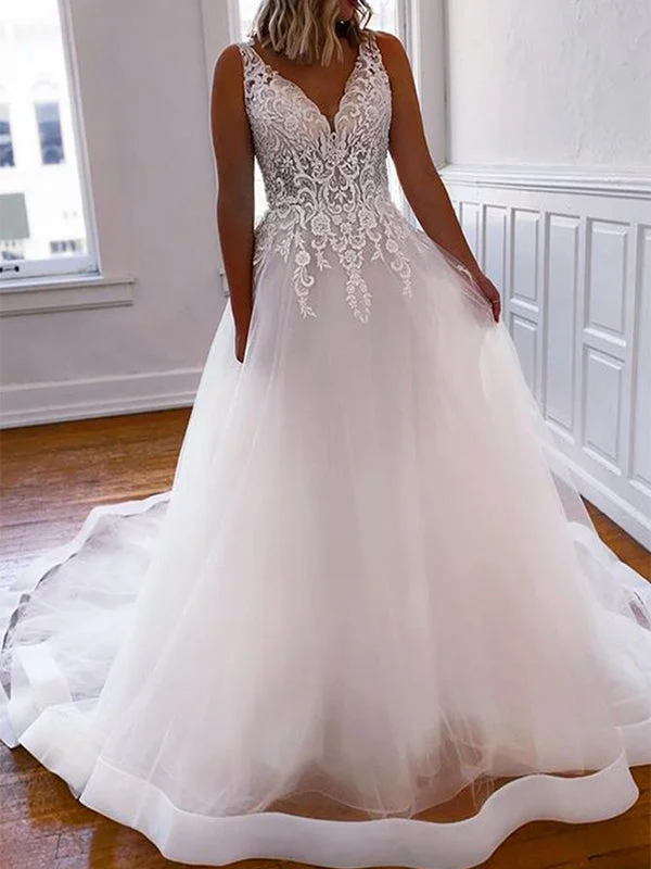 Limited-Time Price Drop!Custom A-line V-Neck Lace Plus Size Beach Long Wedding Dresses, Bridal Gown WD138 Limited-Time Price Drop!Custom A-line V-Neck Lace Plus Size Beach Long Wedding Dresses, Bridal Gown WD138