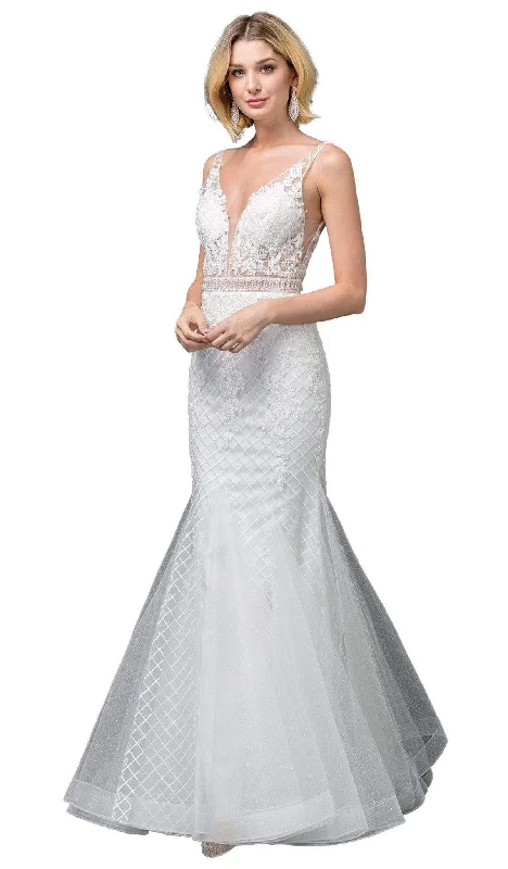 Your Best Deals Are Here!Dancing Queen Bridal - 123 Embroidered Deep V-neck Mermaid Dress Your Best Deals Are Here!Dancing Queen Bridal - 123 Embroidered Deep V-neck Mermaid Dress