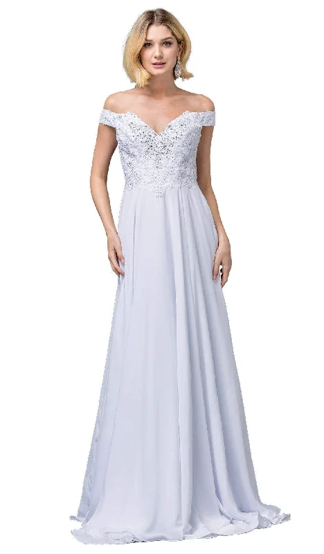 Don’t Wait – Shop Today!Dancing Queen Bridal - 137 Embellished Off-Shoulder A-line Gown Don’t Wait – Shop Today!Dancing Queen Bridal - 137 Embellished Off-Shoulder A-line Gown