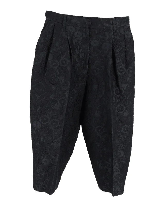 Your Wallet Will Thank You!Dolce & Gabbana Harem Pants in Black Polyamide