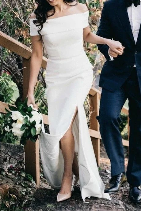 One Day Only – Huge Savings!Elegant Off-the-shoulder Wedding Dresses for Women