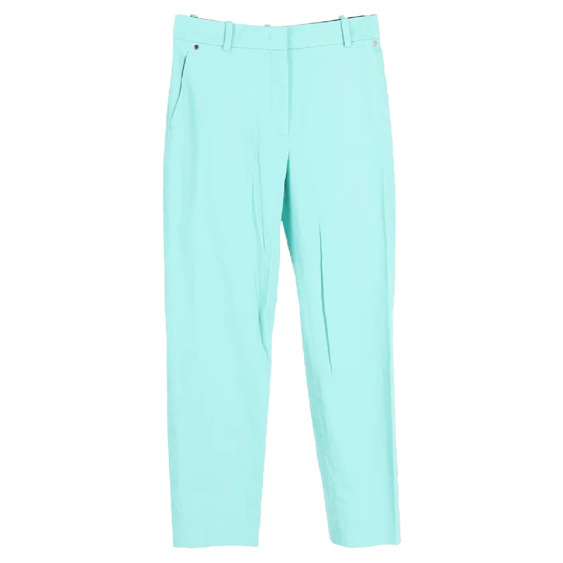 Don’t Wait – Shop Today!Emilio Pucci Straight Trousers in Turquoise Cotton