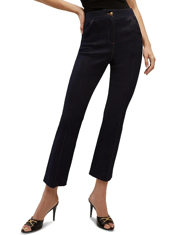 One Click Away from Big Savings!Kimra Womens High Rise Straight Leg Cropped Pants