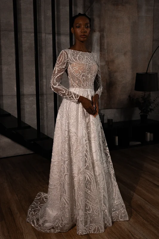 Shop Today, Save Tomorrow!Lace A-line Wedding Dress Toba