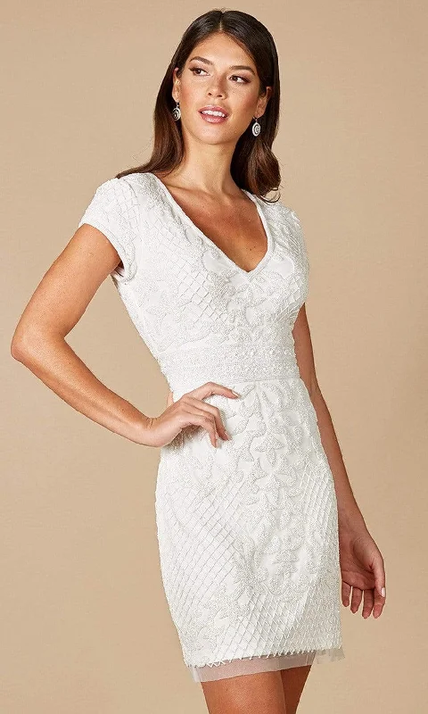 The Best Sale of the Year!Lara Dresses - 51051 Cap Sleeves Sheath Dress