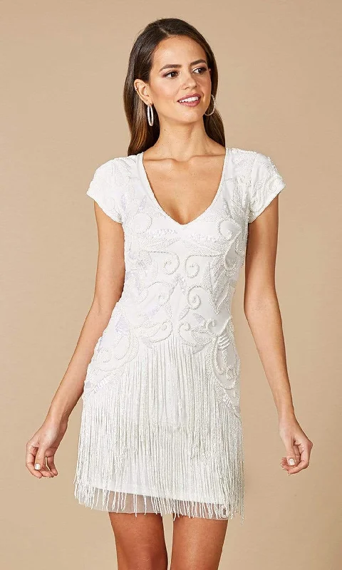 Buy More, Save More!Lara Dresses - 51053 Modified V-Neck Sheath Dress